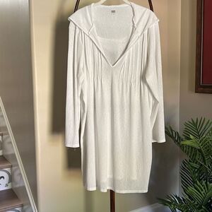 White Sheer Swim Coverup